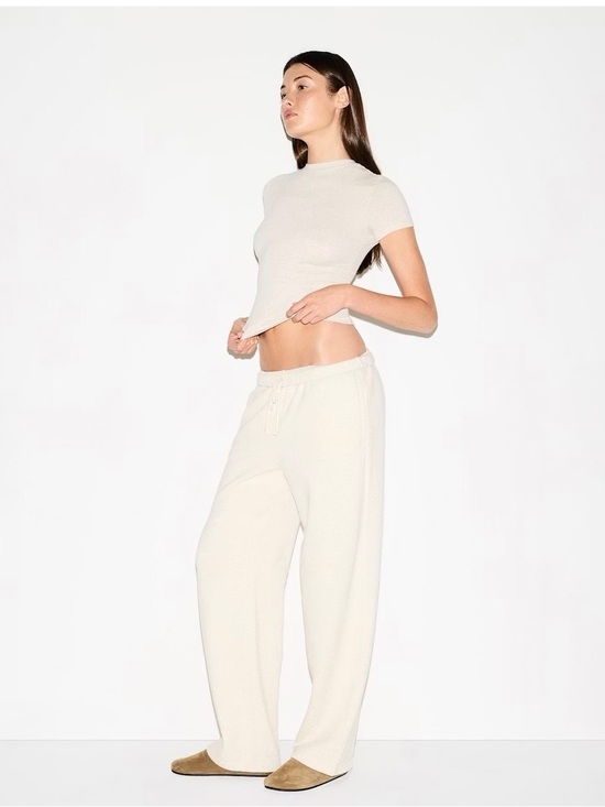 SKIMS Pants - SKIMS Cotton Fleece Straight Leg Pant XL NWT